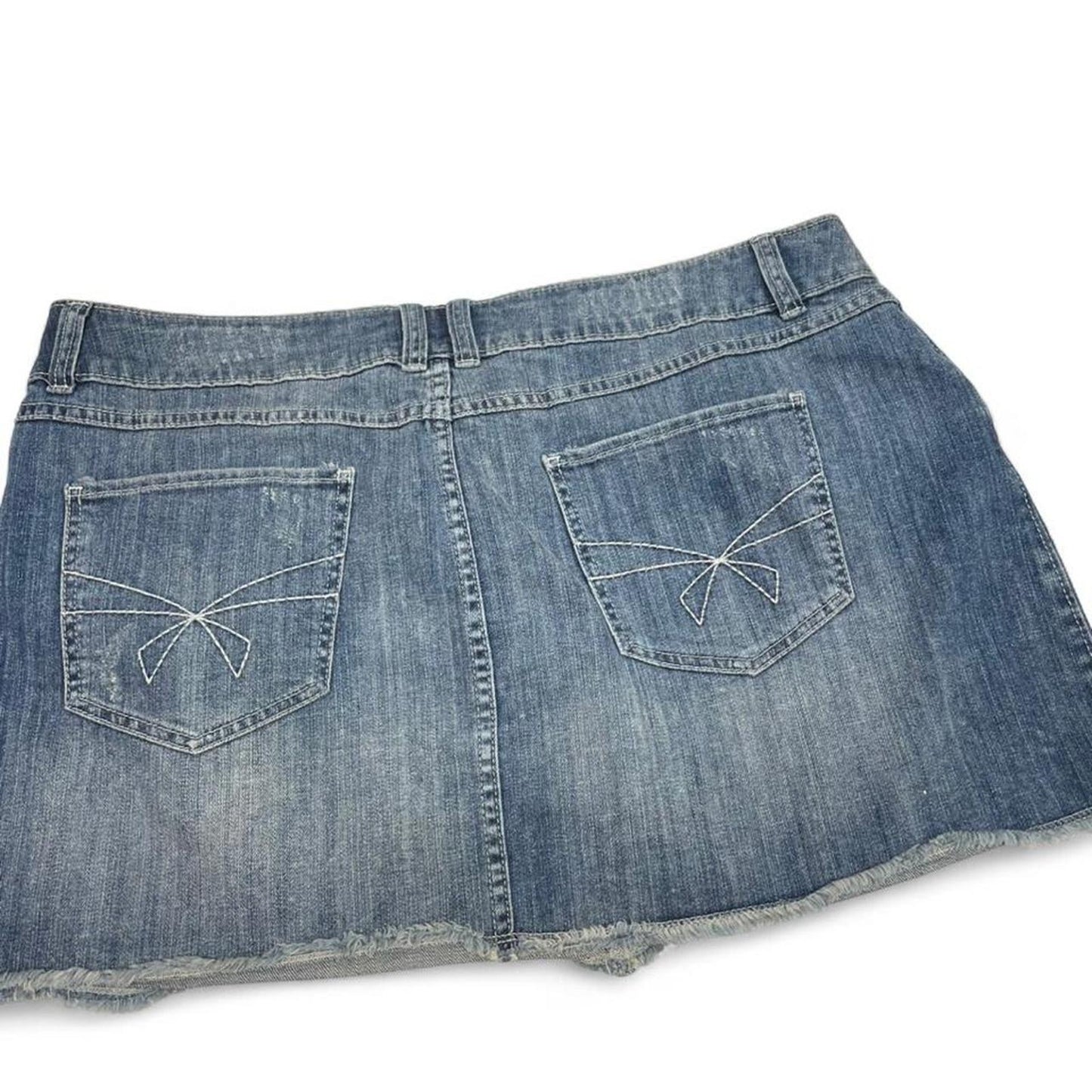 Elle blue denim mini skirt