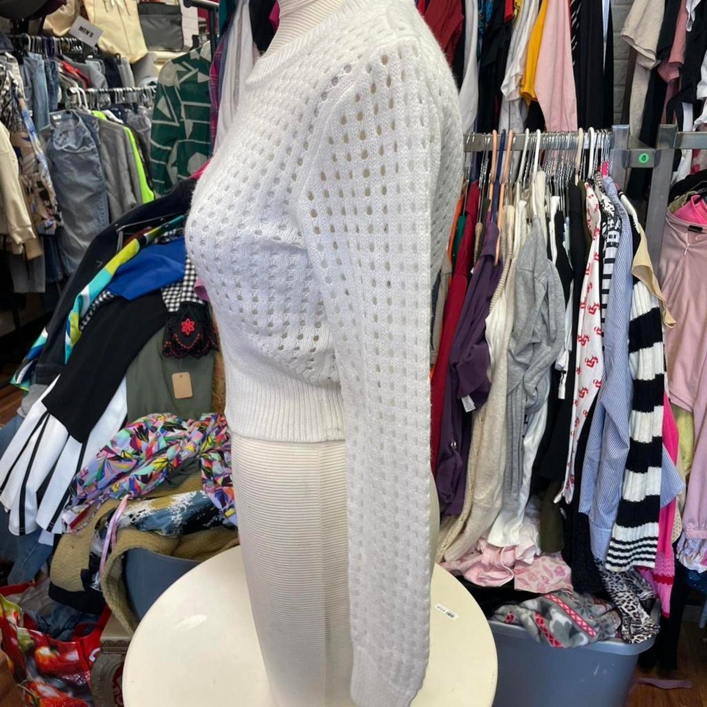 Almost famous white knit sweater