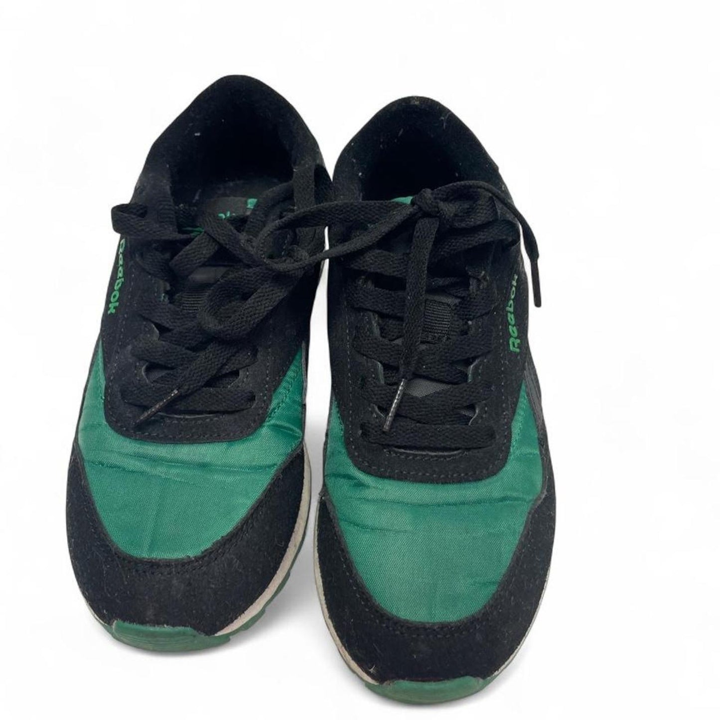 Reebok green and black sneakers