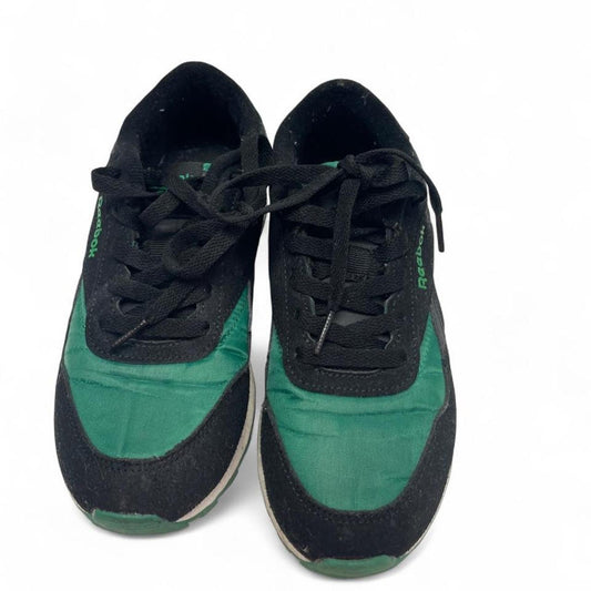 Reebok green and black sneakers