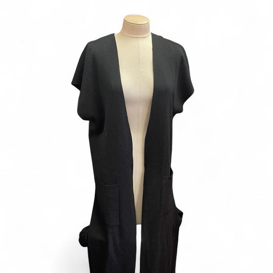 Black long sleeve cardigan