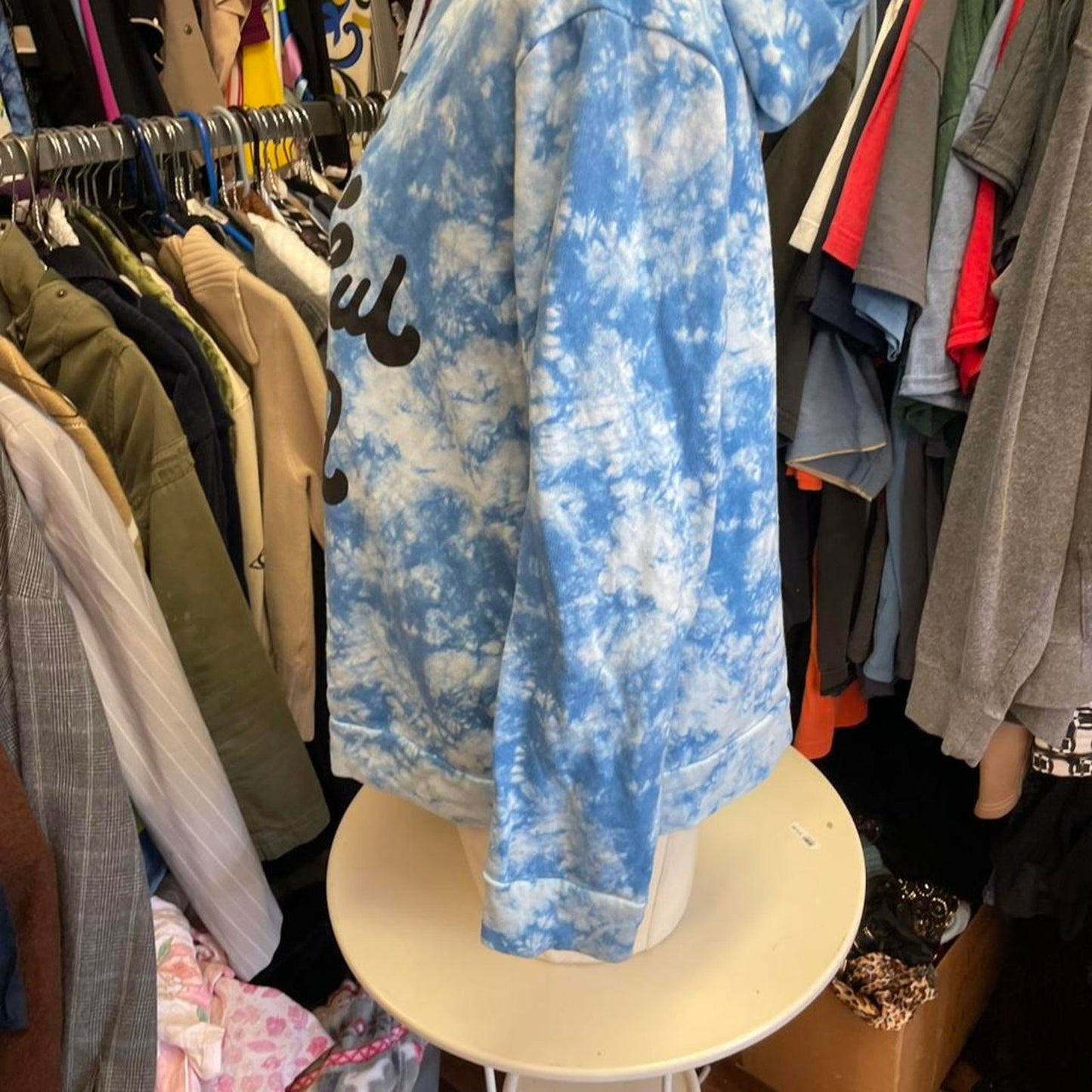 Target blue tie dye hoodie