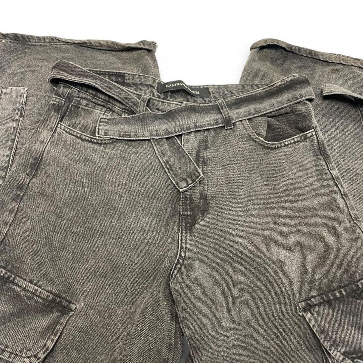 Kanikama gray cargo jeans with