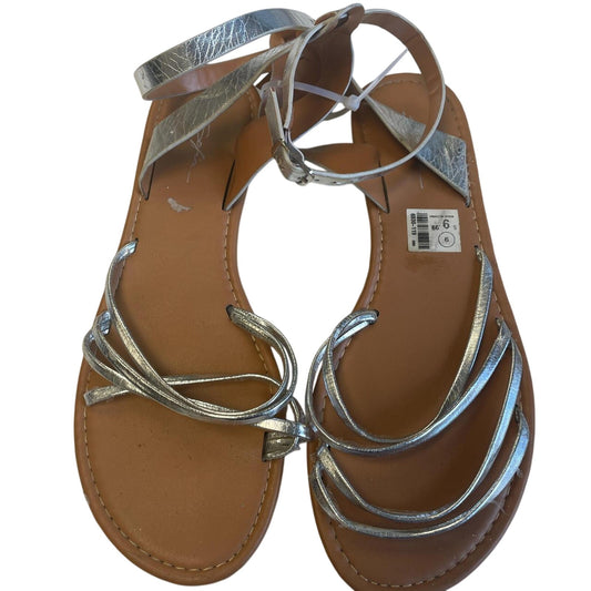 Silver and brown sandals sandals