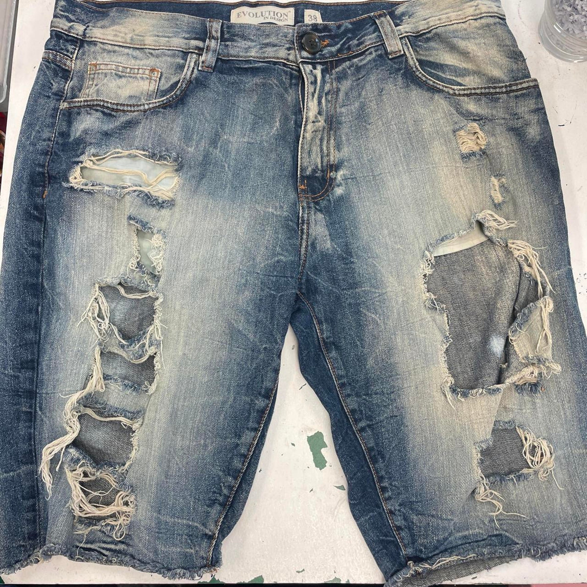 A.Evolution in design blue denim