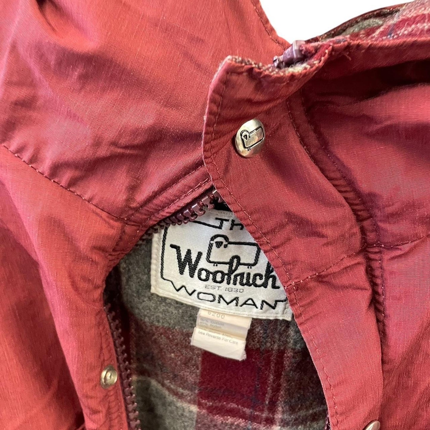 Woolrich red plaid jacket