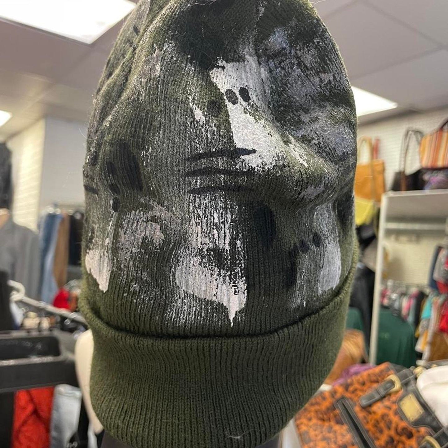 The kreative lab green beanie