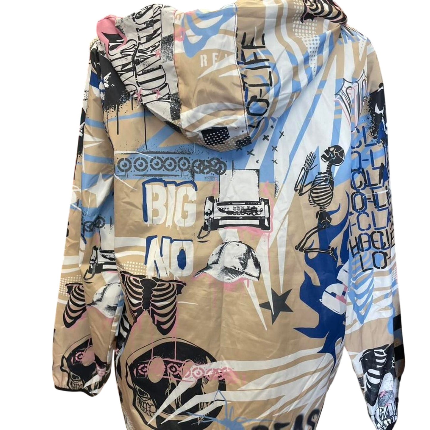 Reason multi coloured windbreaker jacket