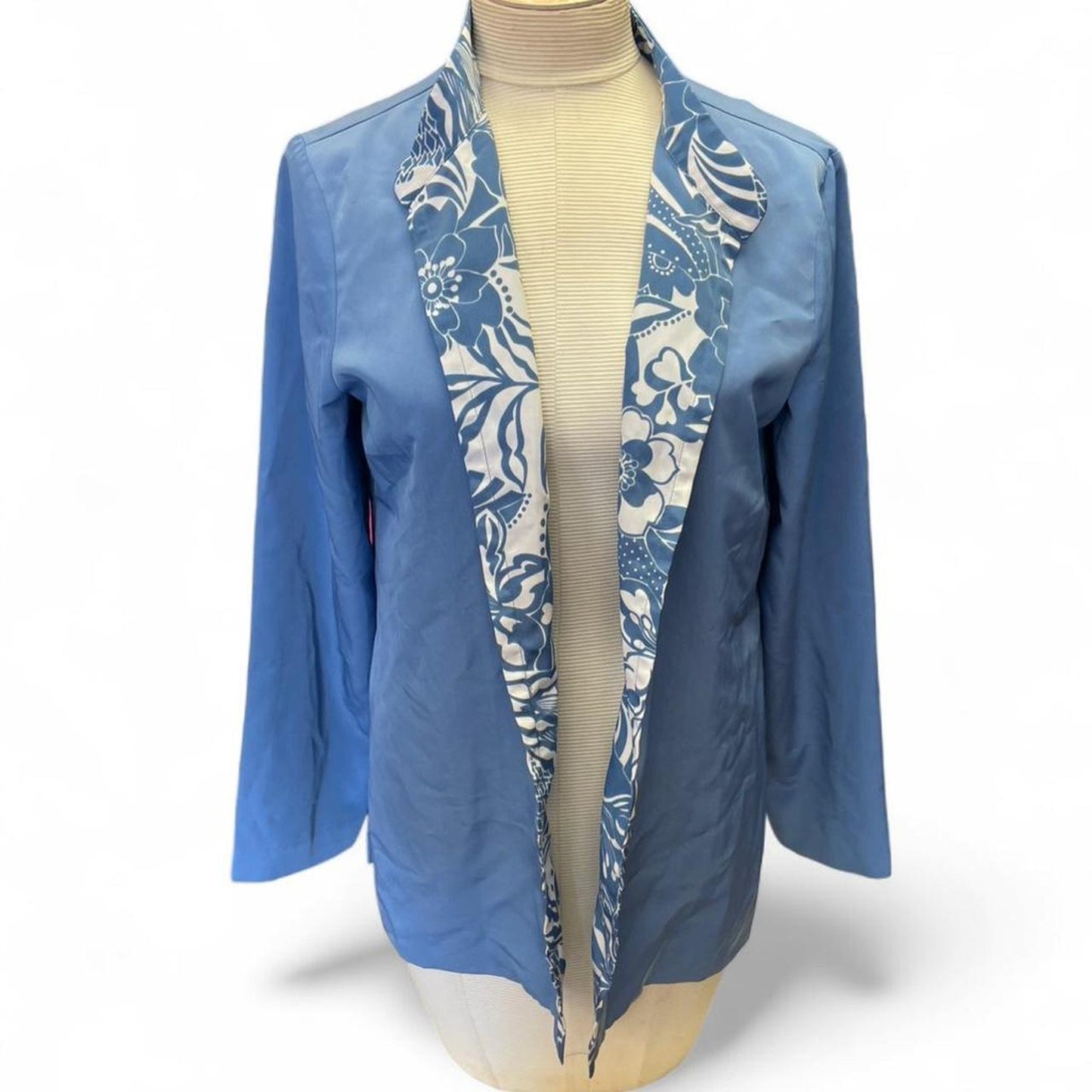 Susan graver blue floral print