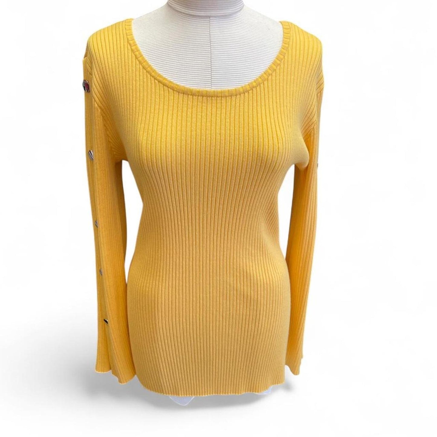 Yellow long sleeve button up