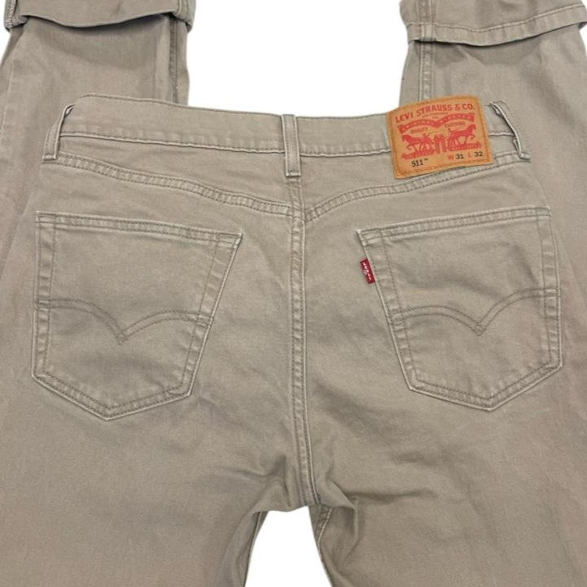 Levis 501 jeans in tan