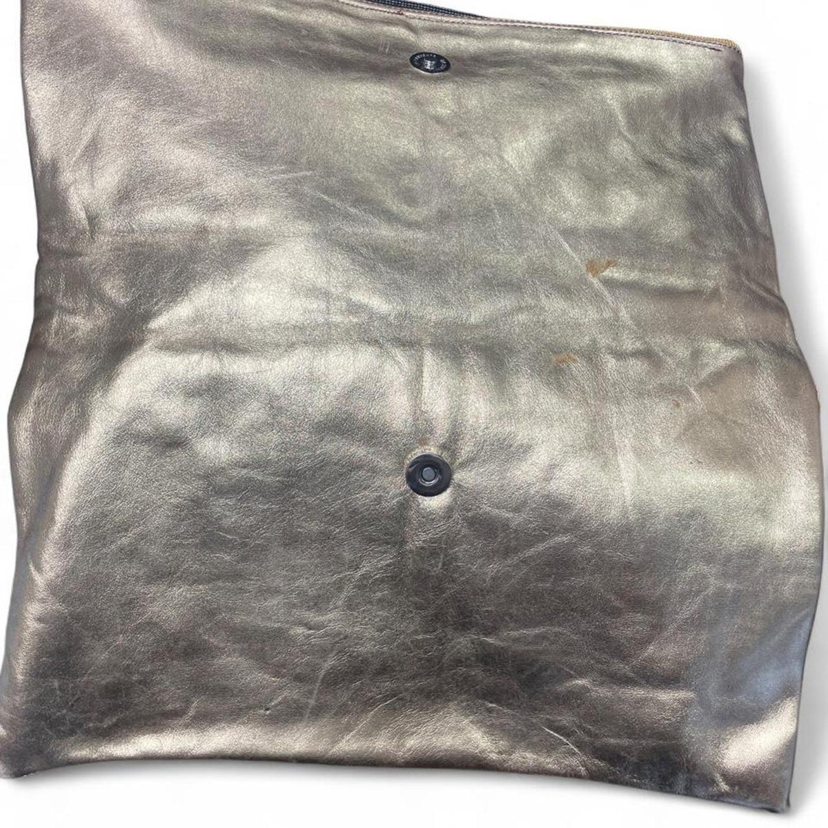 Gold metallic clutch