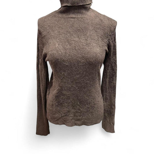 Brown turtleneck sweater size xl