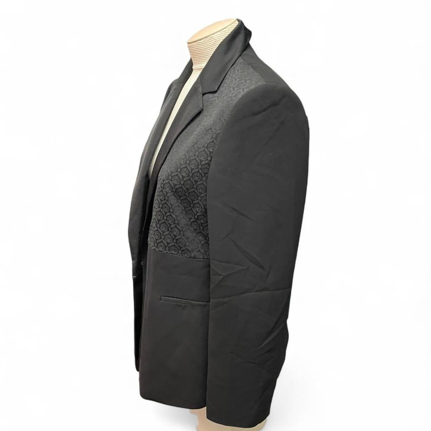 Kasper black blazer with floral